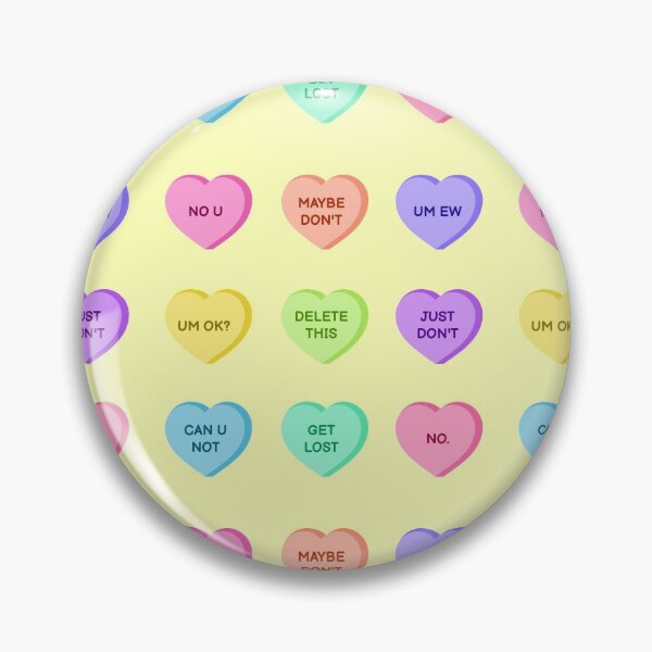 Item preview, Ironic Valentine Day Candy Hearts designed and sold by starbeelight ☆.