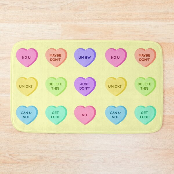 Item preview, Ironic Valentine Day Candy Hearts designed and sold by starbeelight ☆.