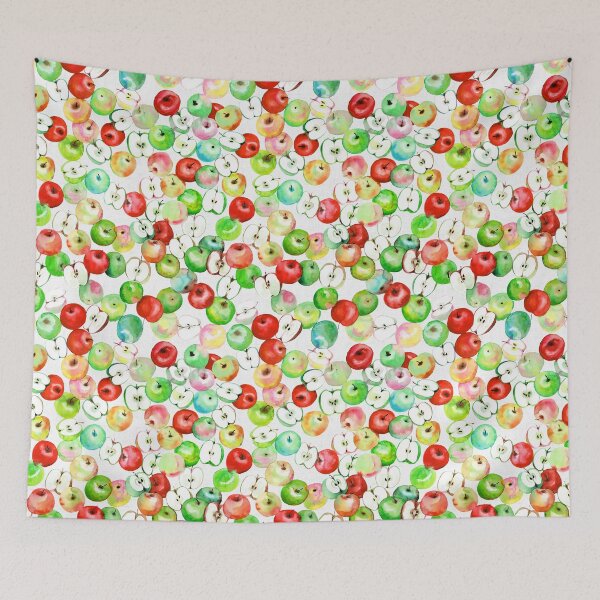 Item preview, Apples watercolor designed and sold by Rebecca Reck Art.