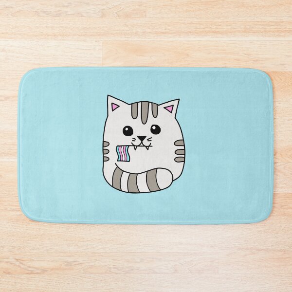 Item preview, transgender pride flag cat designed and sold by alisadesigns.