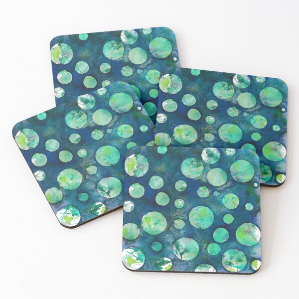 Item preview, Abstract Circles Blue Green designed and sold by Jeanette Cefre.
