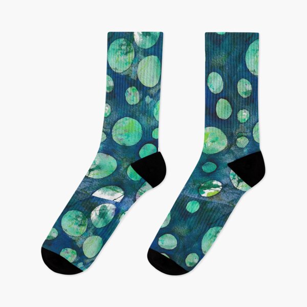 Item preview, Abstract Circles Blue Green designed and sold by Jeanette Cefre.