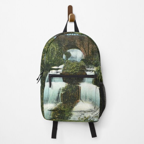 Item preview, Vintage Illustration of Rouken Glen Park Waterfall, Glasgow designed and sold by yourscotland.