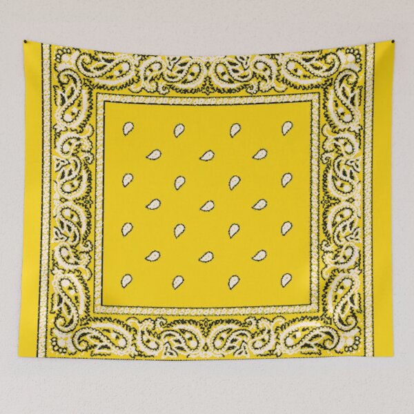 Item preview, Yellow Bandana Print designed and sold by thebandanastore.
