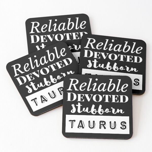 Item preview, Taurus Zodiac Characteristics White Text designed and sold by AMSonArt.