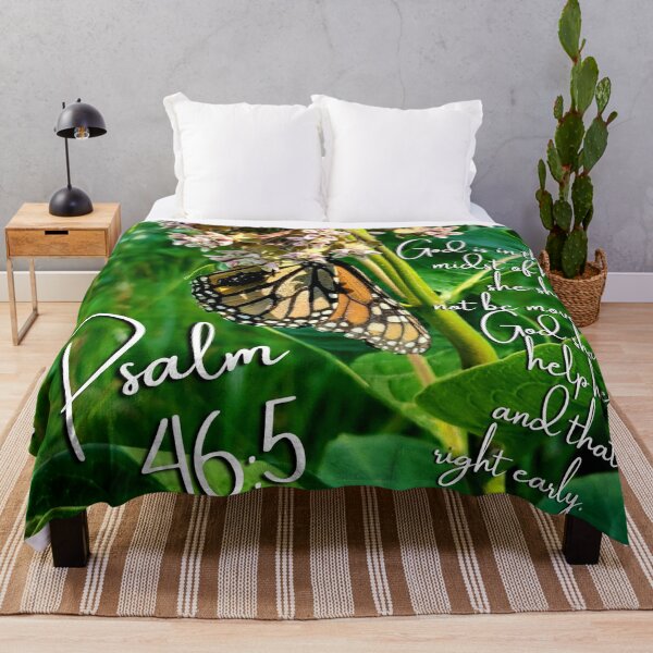 Item preview, Psalm 46:5 butterfly flower designed and sold by BirdieMama.