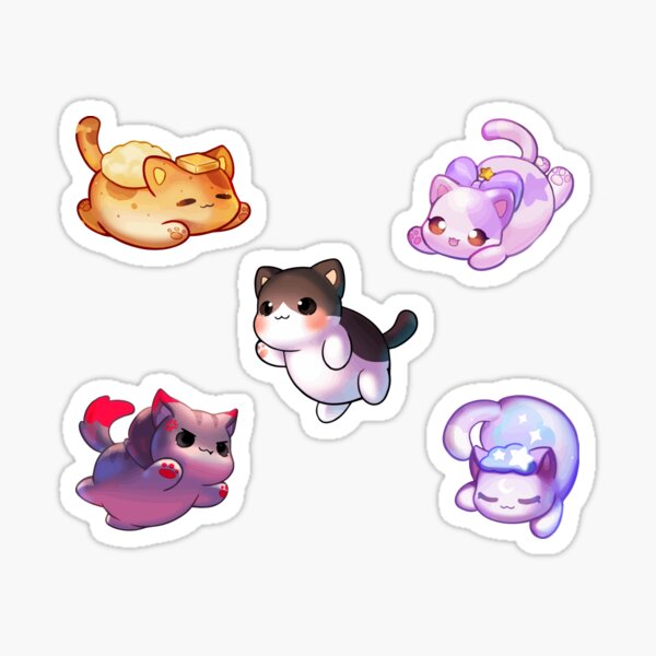 Aphmau Meow Plushies Anime Cats Sticker