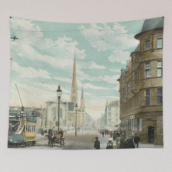 Item preview, Vintage Illustration of Great Western Road, Glasgow designed and sold by yourscotland.