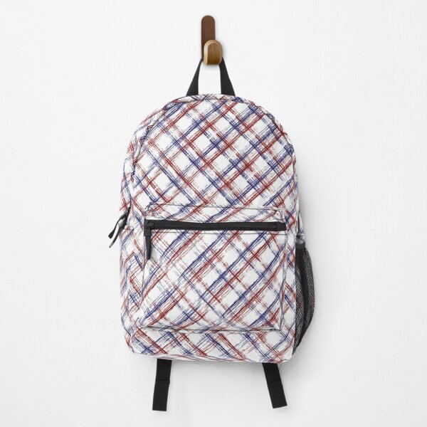 Item preview, Thin Lines Blue Red White Plaid designed and sold by PSCSCo.