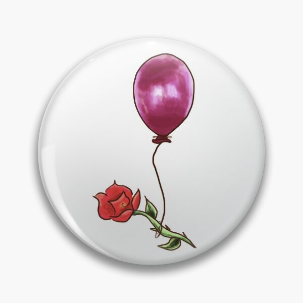 Item preview, Balloon rose designed and sold by ADrawerInPurple.