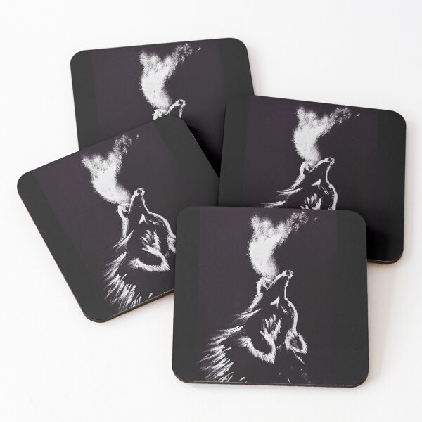 Item preview, Black and white wolf design designed and sold by shaleart.