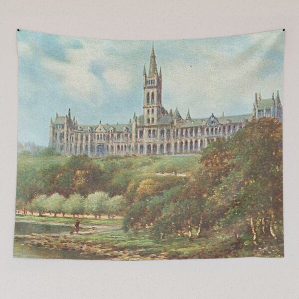 Item preview, Vintage Illustration of Glasgow University designed and sold by yourscotland.