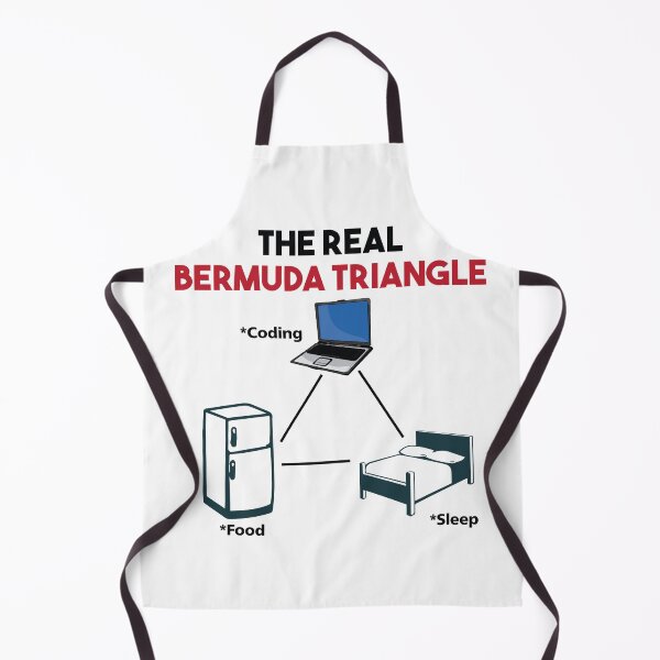 Item preview, The Real Bermuda Triangle Eat Sleep Code Repeat designed and sold by BarrelLive.