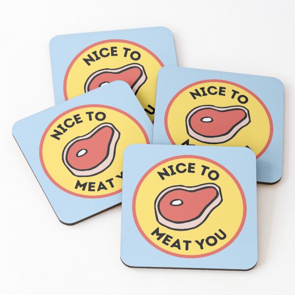 Item preview, Nice to Meat You - Steak - Grill - Dad Joke designed and sold by Banjoseph.