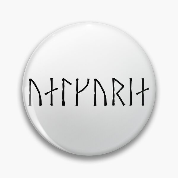 Item preview, Valkyrja Valkyrie Norse Younger Futhark Viking Runes Black designed and sold by BluePagan.