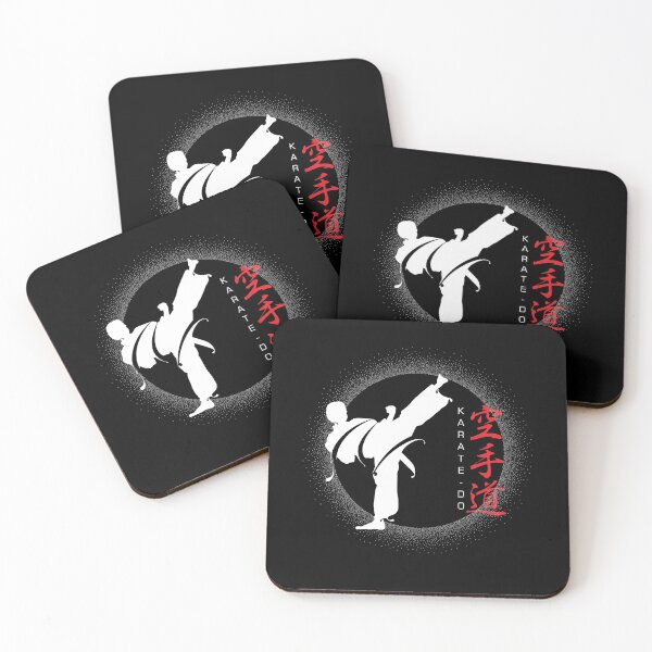 Item preview, Karate Side-Kick on black background designed and sold by Jeeklsdotcom.