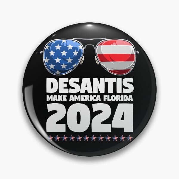 Item preview, DeSantis 2024 Sunglasses Cool Make America Florida Election designed and sold by sweetheartistic.