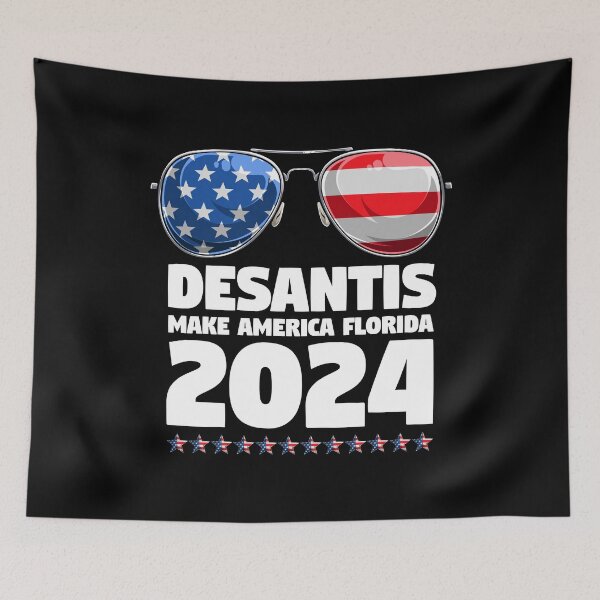 Item preview, DeSantis 2024 Sunglasses Cool Make America Florida Election designed and sold by sweetheartistic.
