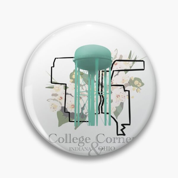 Item preview, College Corner Ohio & Indiana Watertower designed and sold by girljohnny.