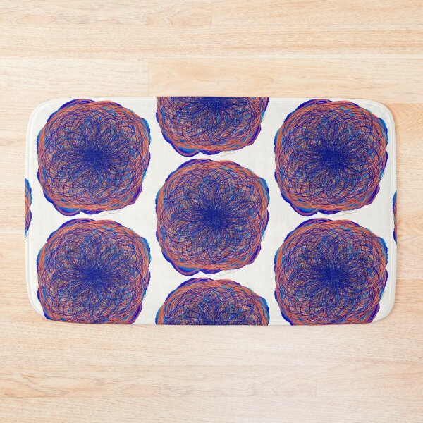 Item preview, orange blue flower designed and sold by MentaLee.