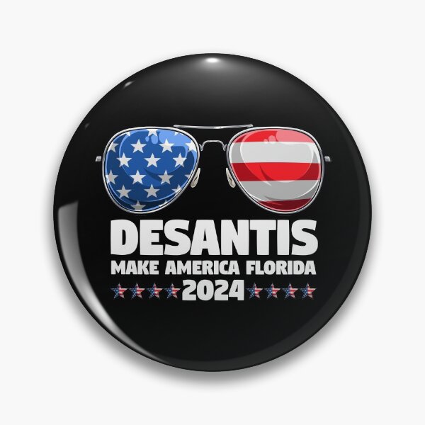 Item preview, DeSantis 2024 Sunglasses Cool Make America Florida Election designed and sold by sweetheartistic.