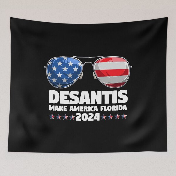 Item preview, DeSantis 2024 Sunglasses Cool Make America Florida Election designed and sold by sweetheartistic.