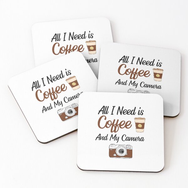 Item preview, All I Need Is Coffee And My Camera designed and sold by VintagePathway.