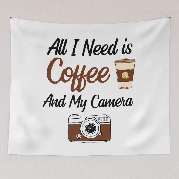 Item preview, All I Need Is Coffee And My Camera designed and sold by VintagePathway.