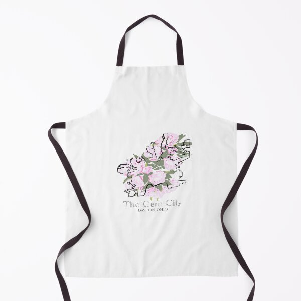 Item preview, Gem City, Dayton Ohio Map with Floral Background designed and sold by girljohnny.