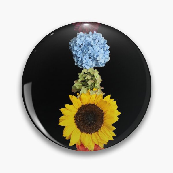 Item preview, Rainbow Chakra Flowers on Black designed and sold by Jenna Citrus.