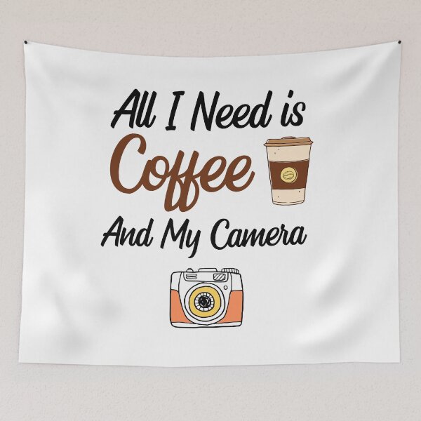 Item preview, All I Need Is Coffee And My Camera designed and sold by VintagePathway.
