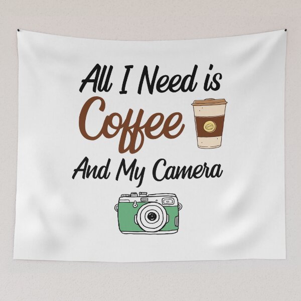 Item preview, All I Need Is Coffee And My Camera designed and sold by VintagePathway.