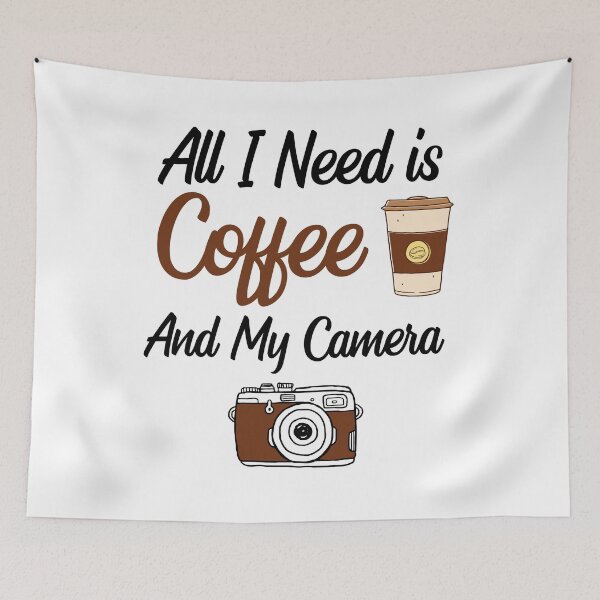 Item preview, All I Need Is Coffee And My Camera designed and sold by VintagePathway.
