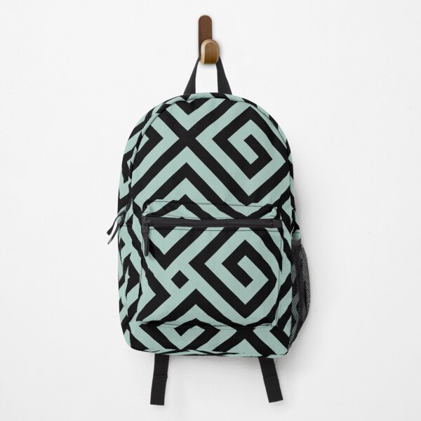 Item preview, green diamond abstract line pattern designed and sold by Asa-design.