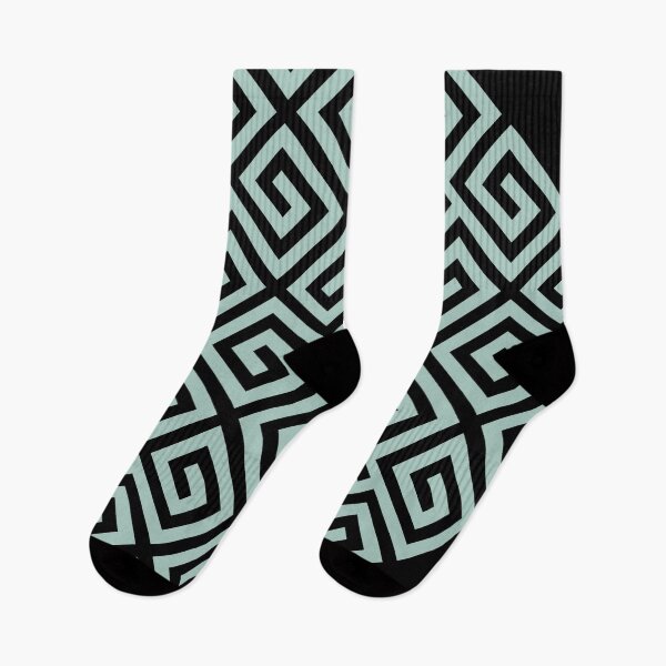 Item preview, green diamond abstract line pattern designed and sold by Asa-design.