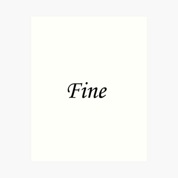 T-shirt Fine simple style Art Print