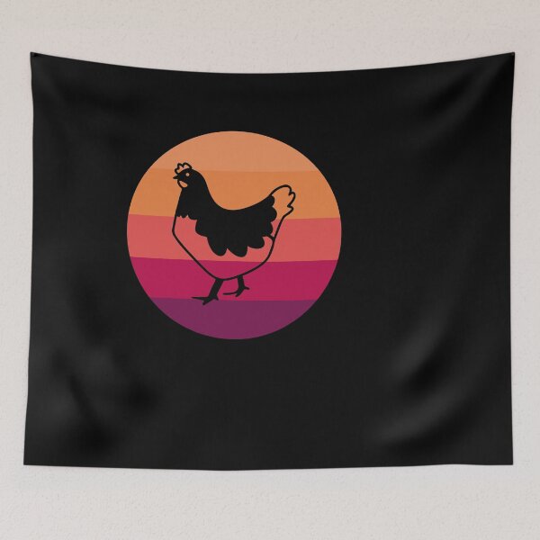 Item preview, Eine Huehnermama bei Sonnenuntergang designed and sold by Spirit-Designs.