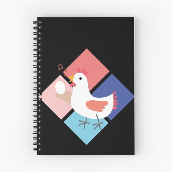 Item preview, Huhn singt im Stall mit Ei designed and sold by Spirit-Designs.