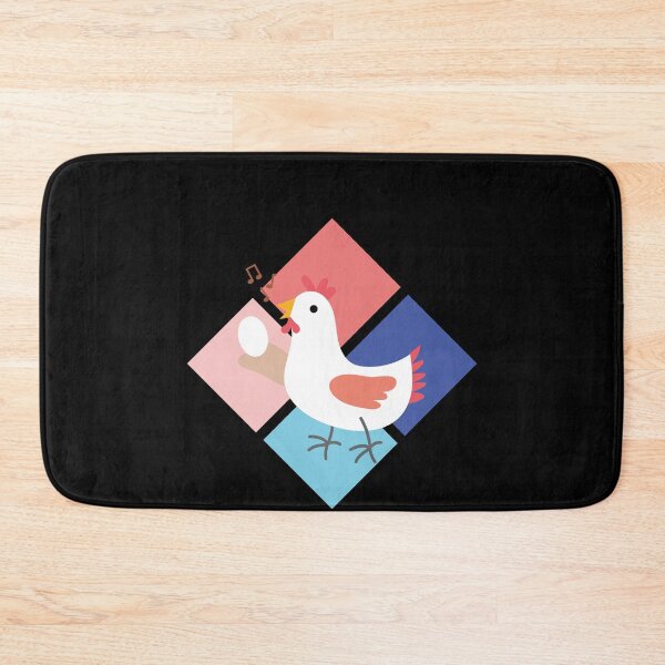 Item preview, Huhn singt im Stall mit Ei designed and sold by Spirit-Designs.