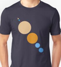 Planets To Scale (diagonal) Unisex T-Shirt