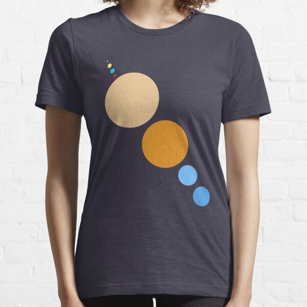 Planets To Scale (diagonal) Essential T-Shirt