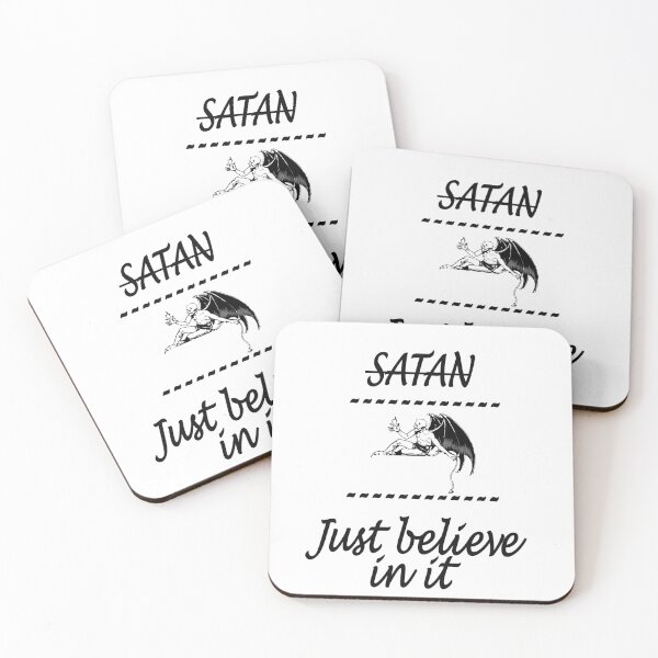 Item preview, Satan just believe in it shirt designed and sold by Fur & Whisker Co..