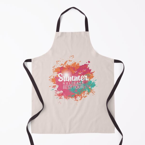 Item preview, Summer Holidays - Best Tour - Wording Text Against Mixed Coloured Ink Splotches designed and sold by WearWolfDesigns.