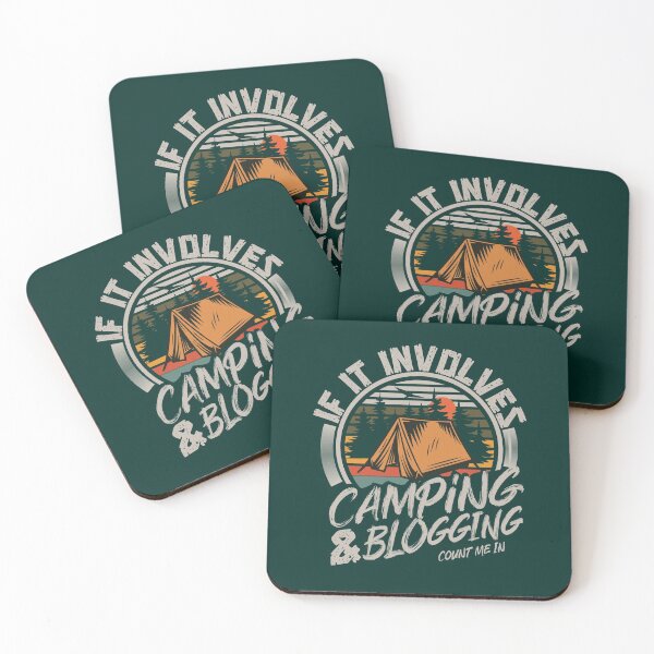 Item preview, If It Involves Camping And  Blogging Count Me In | Creative camping  designed and sold by YAHIA-14.