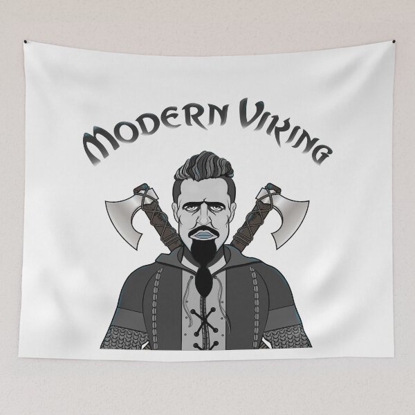 Item preview, Glamorous modern Viking with axes designed and sold by Prof209.