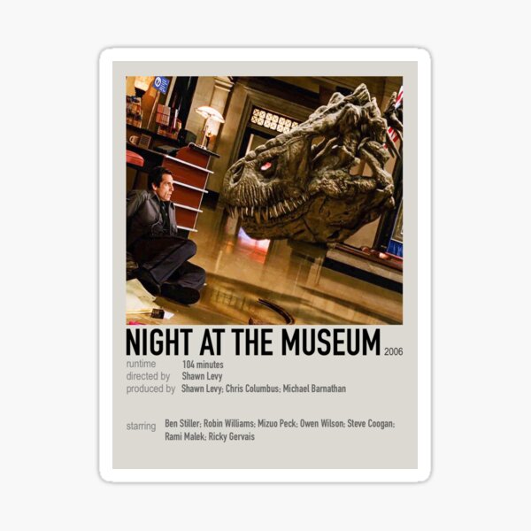 Night at the Museum Movie Sticker Sticker
