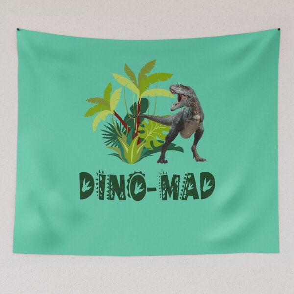 Item preview, Dino-mad dinosaur t-rex jungle design designed and sold by MiloHarris.
