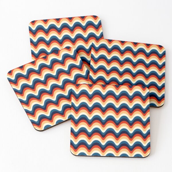 Item preview, Mid-Century Modern retro 70s inspired wave pattern  designed and sold by Pattern Art Designs.