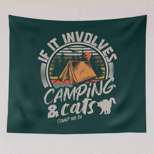 Item preview, If It Involves Camping And Cat Count Me In | Creative camping  designed and sold by YAHIA-14.