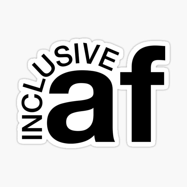 Item preview, Inclusive AF designed and sold by Recruiting Toolbox.